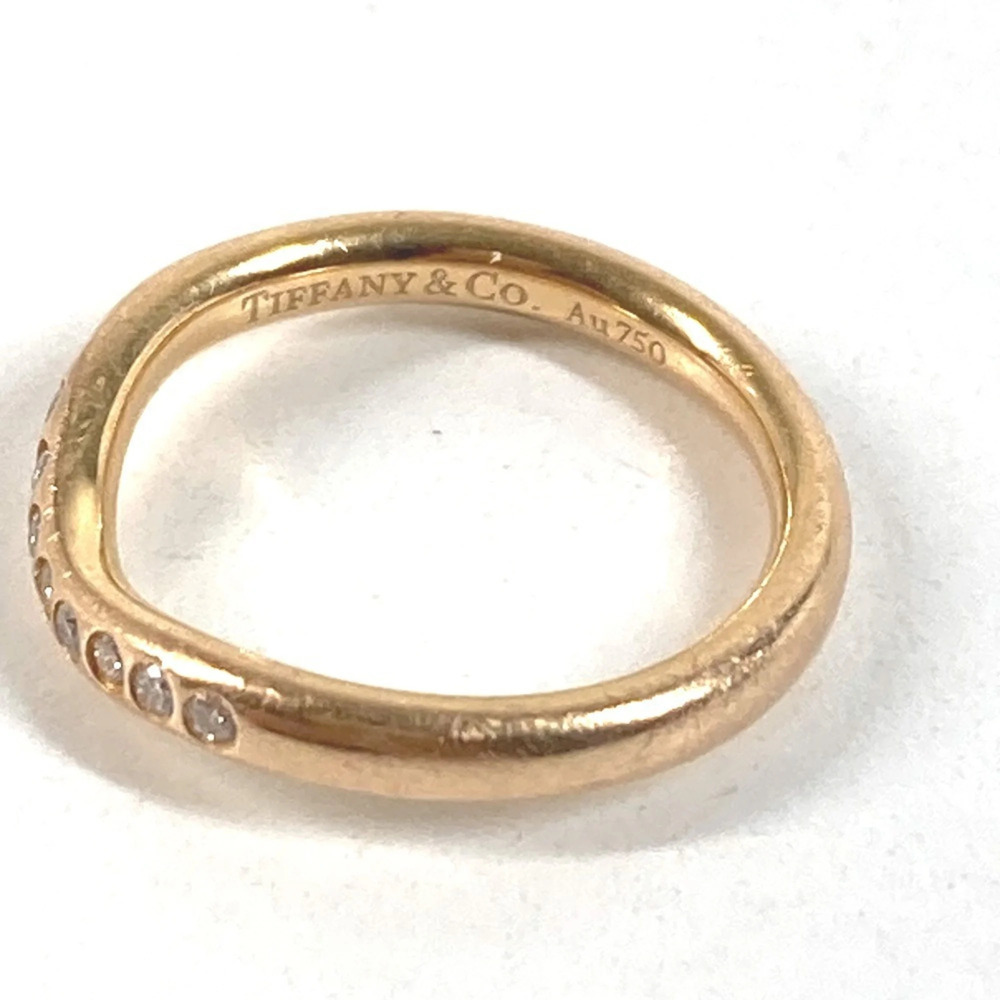 TIFFANY 18k Gold Diamond Ring - Picture 7 of 8